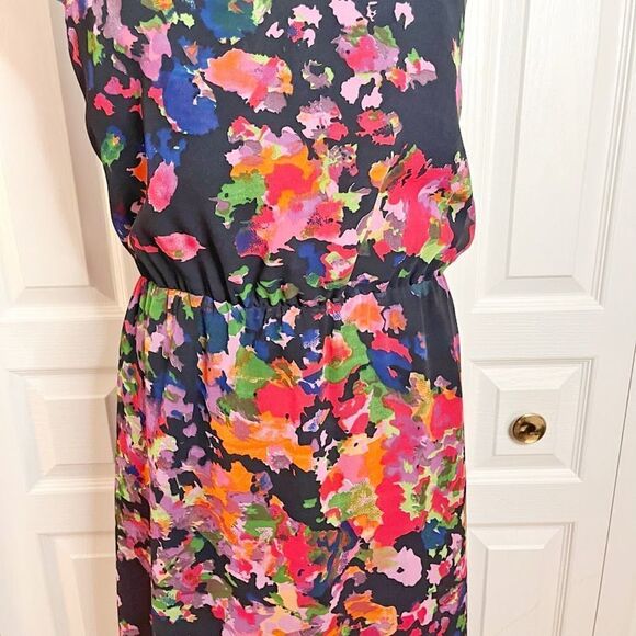 W118 Walter Baker NWT Floral Marble Sleeveless Sheer Racerback Lined Maxi Dress - Picture 10 of 15